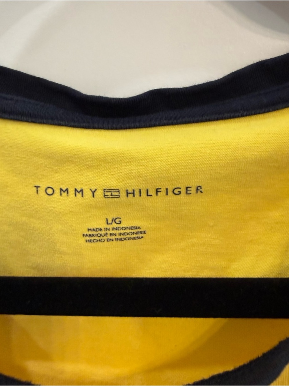 Tommy Hilfiger Yellow T-Shirt Dress 90s Vintage Y2K Retro Large - Picture 3 of 6